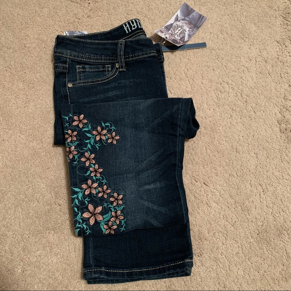 NWT Hydraulic Embellished Jeans size 9 - Picture 3 of 7